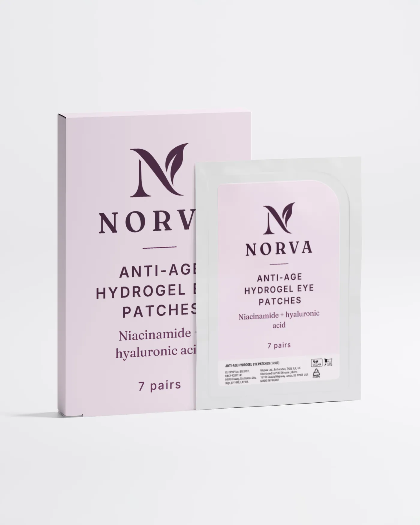Norva Anti-Age Hydrogel Eye Patches with its box