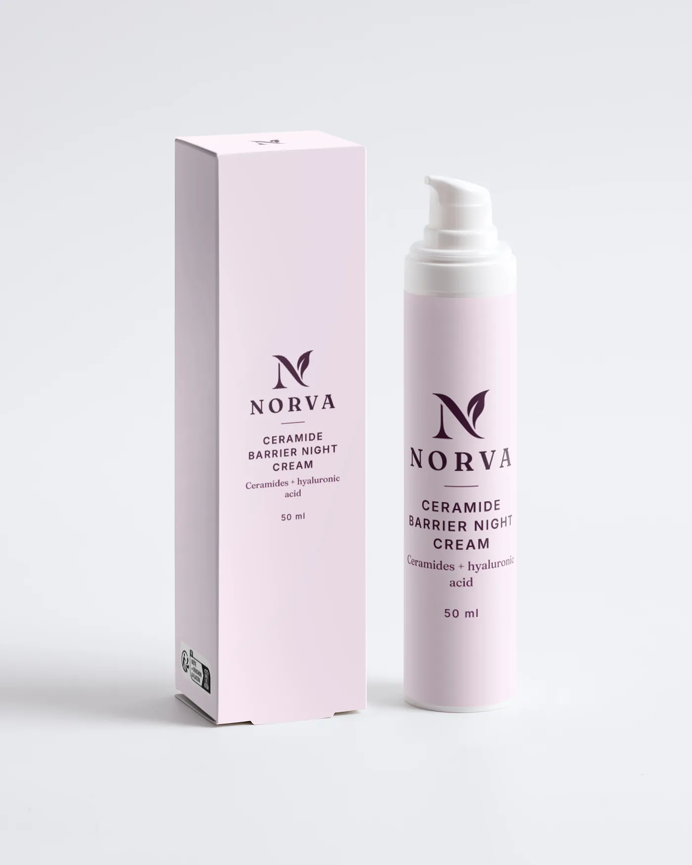 Norva Ceramide Barrier Night Cream with its box