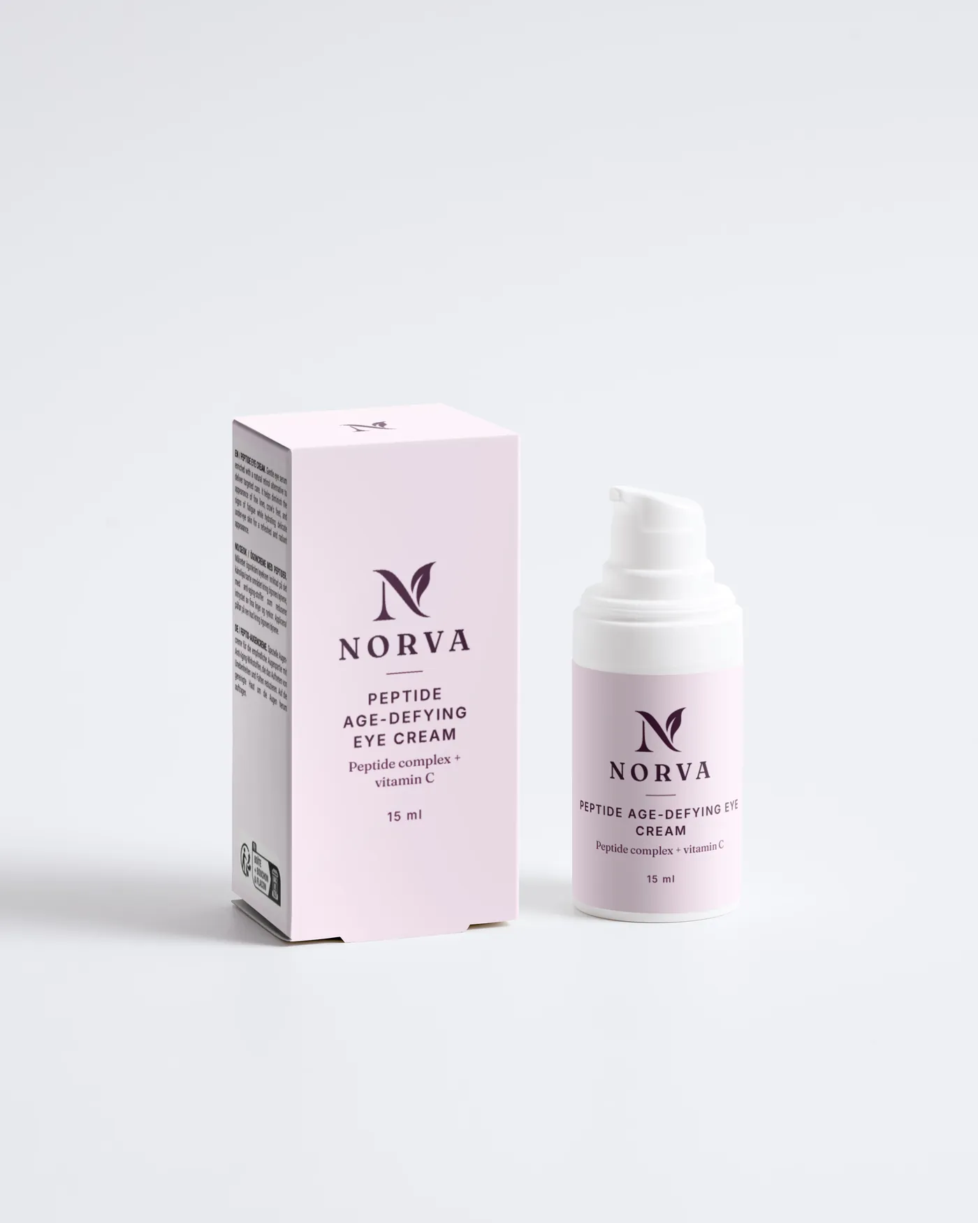 Norva Peptide Age-Defying Eye Cream with its box